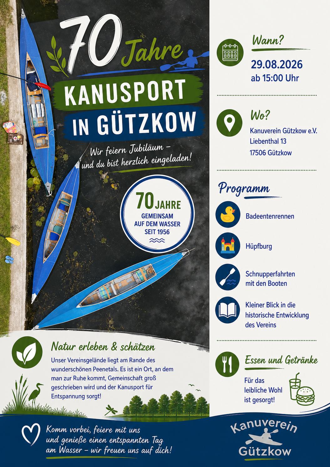 70 Jahre Kanusport in Gützkow